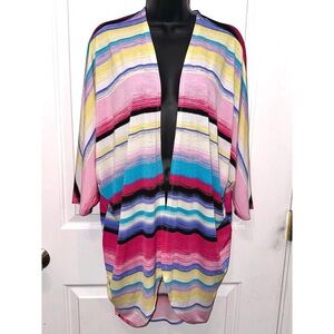 Lime & Chili colorful kimono shawl